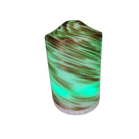 R Imports Aromatherapy Essential Oils Diffuser Color Mood Lights 8" Glass - Picture 3 of 11